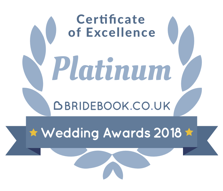 Bridebook Wedding Awards 2018 Certificate of Excellence