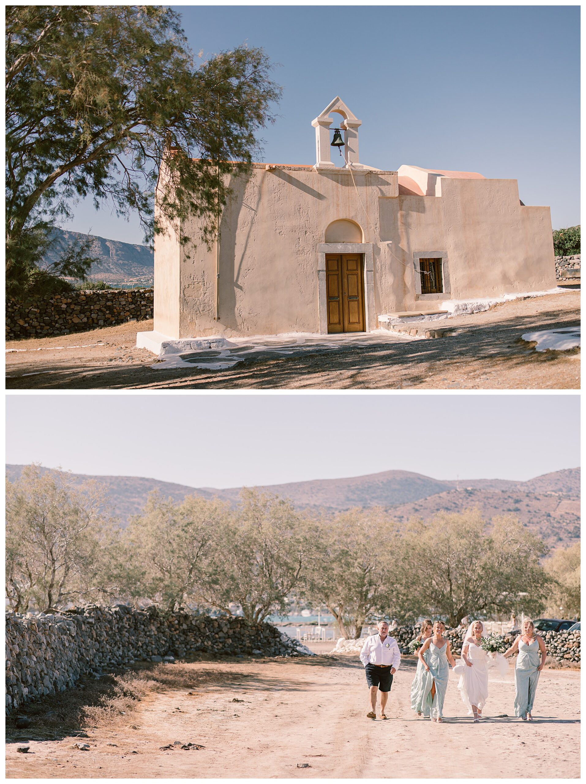 Beautiful destination wedding in Crete Greece