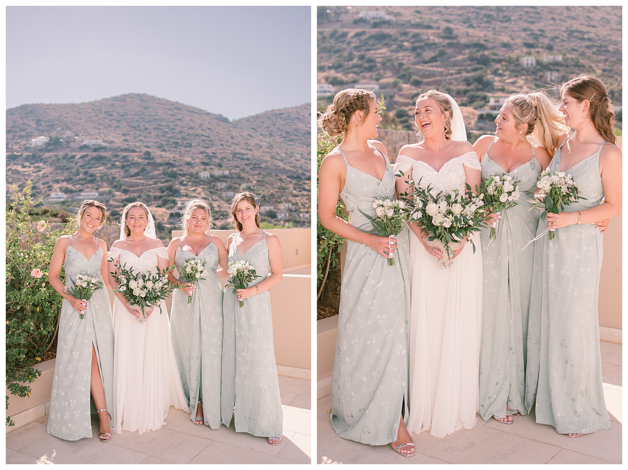 Beautiful destination wedding in Crete Greece