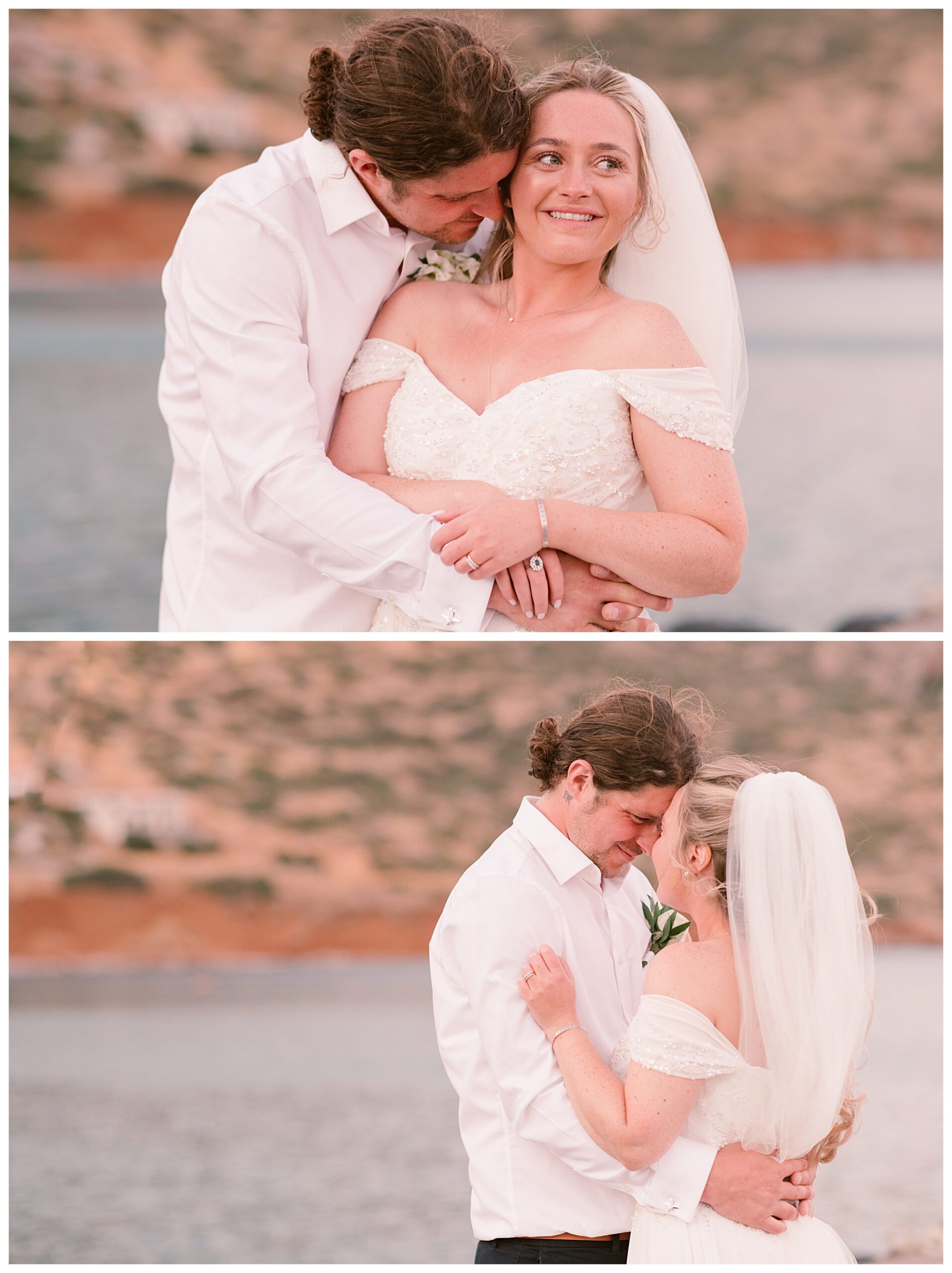 Beautiful destination wedding in Crete Greece