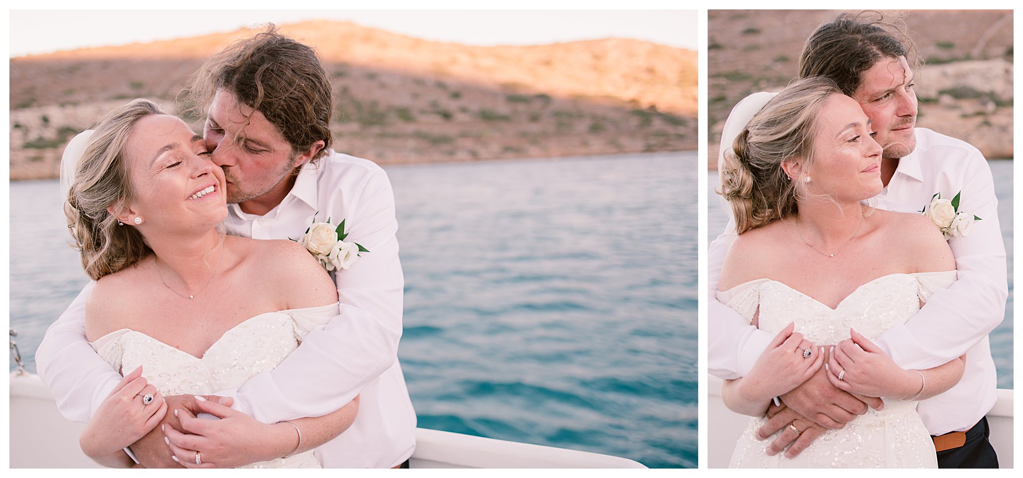 Beautiful destination wedding in Crete Greece