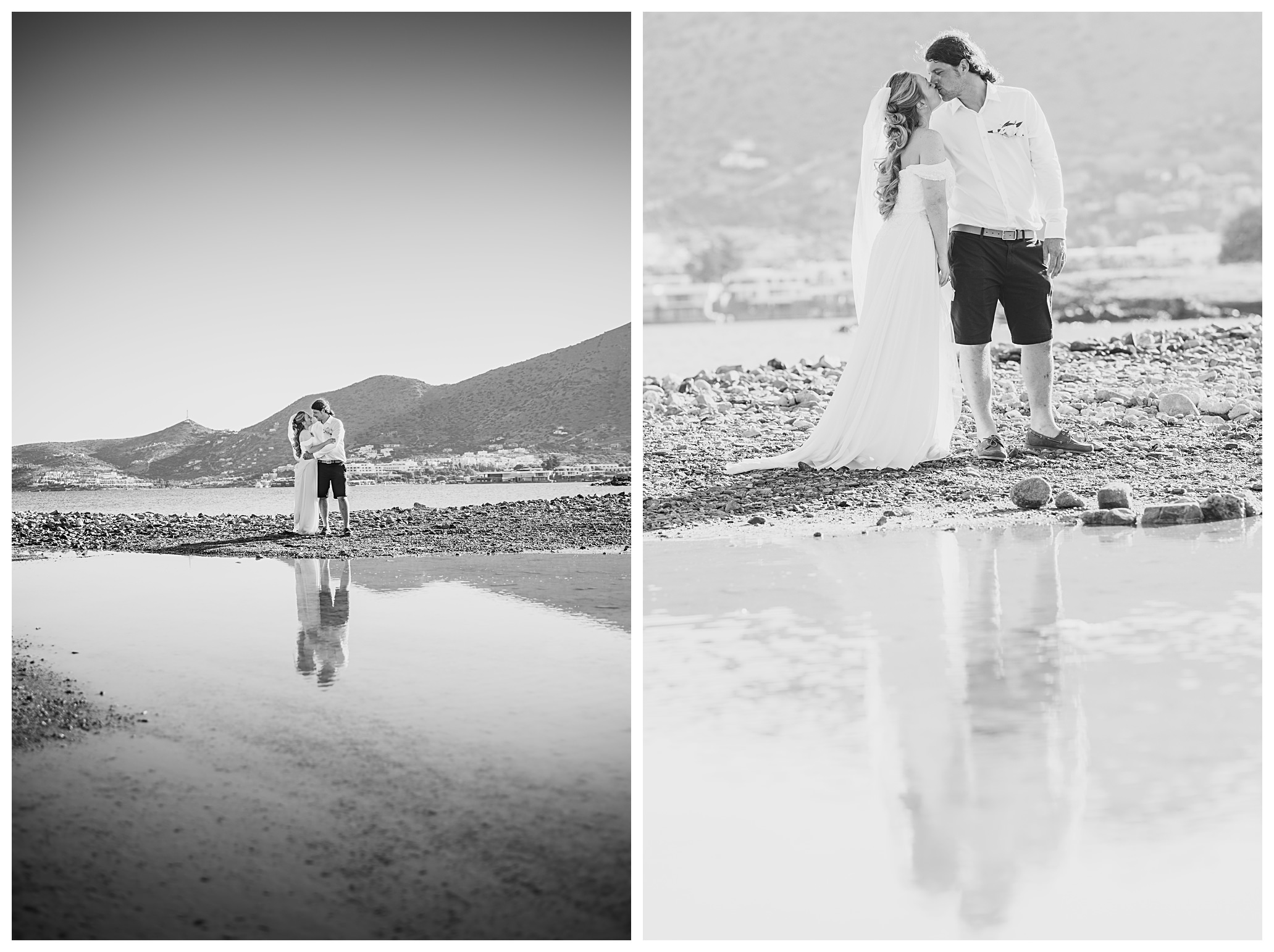 Beautiful destination wedding in Crete Greece