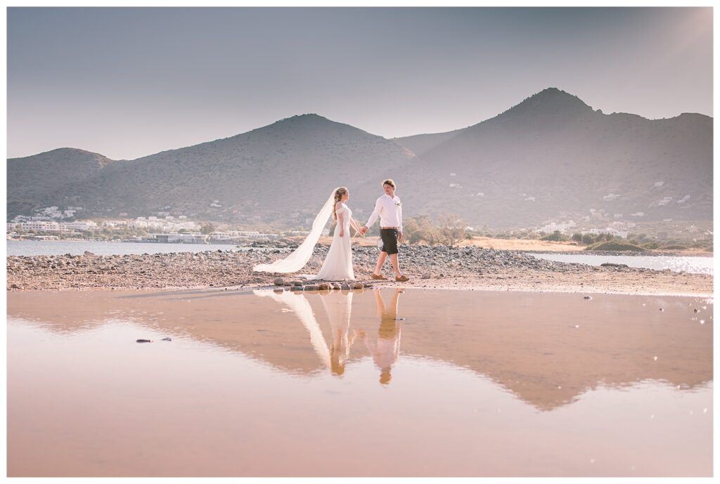 Beautiful destination wedding in Crete Greece