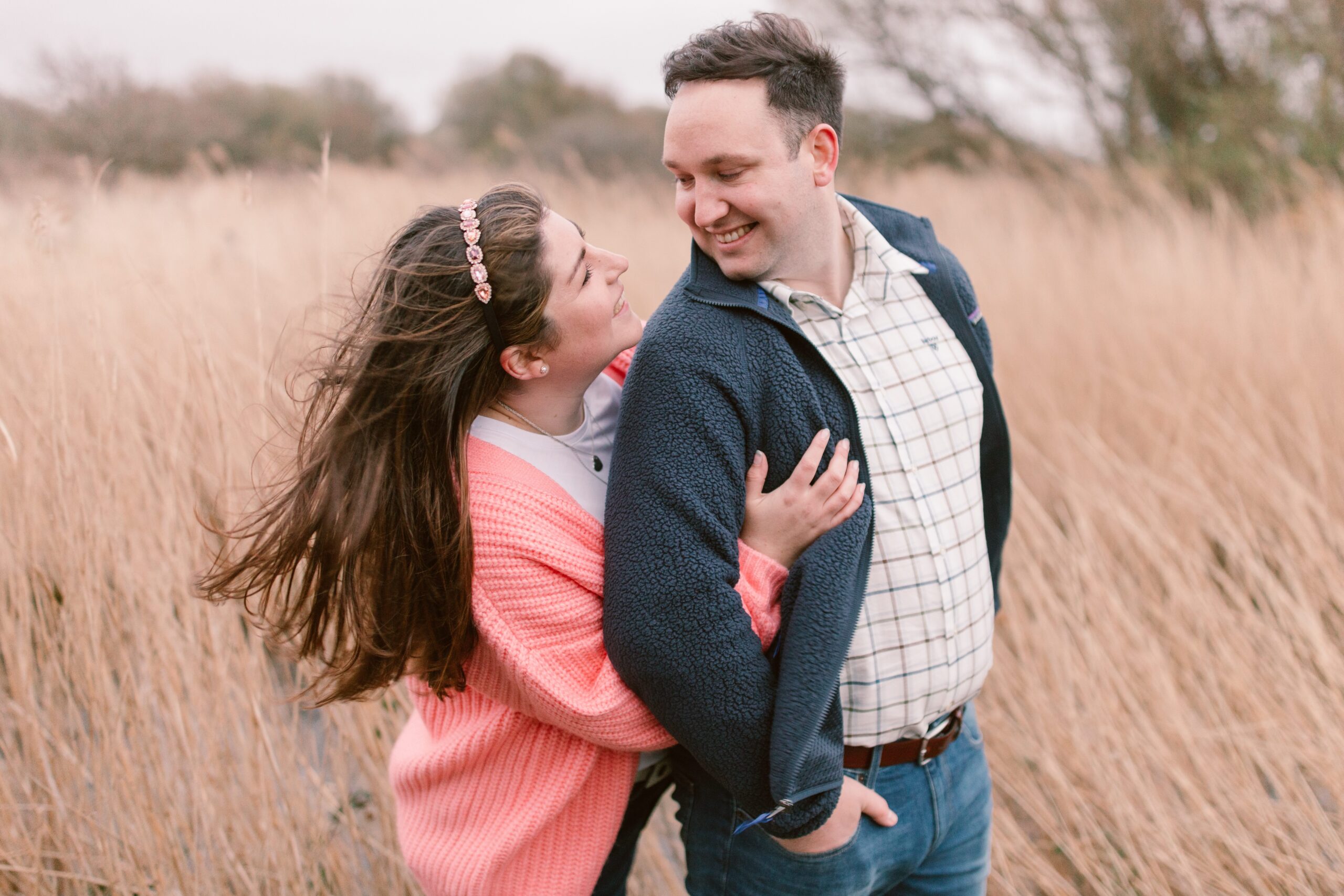Windy Engagement Shoot at Hill Head