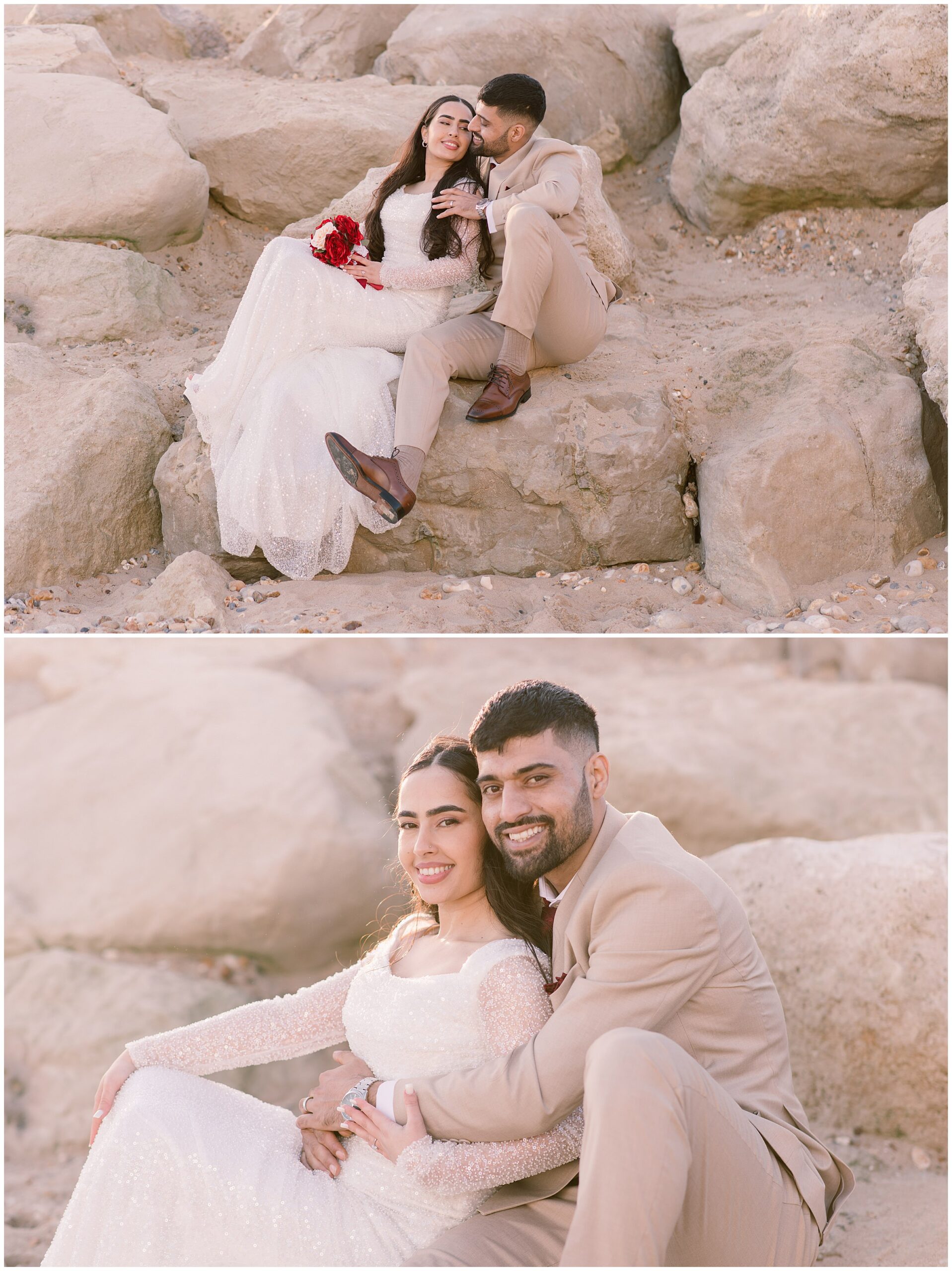 Wedding shoot at Hengistbury Head
