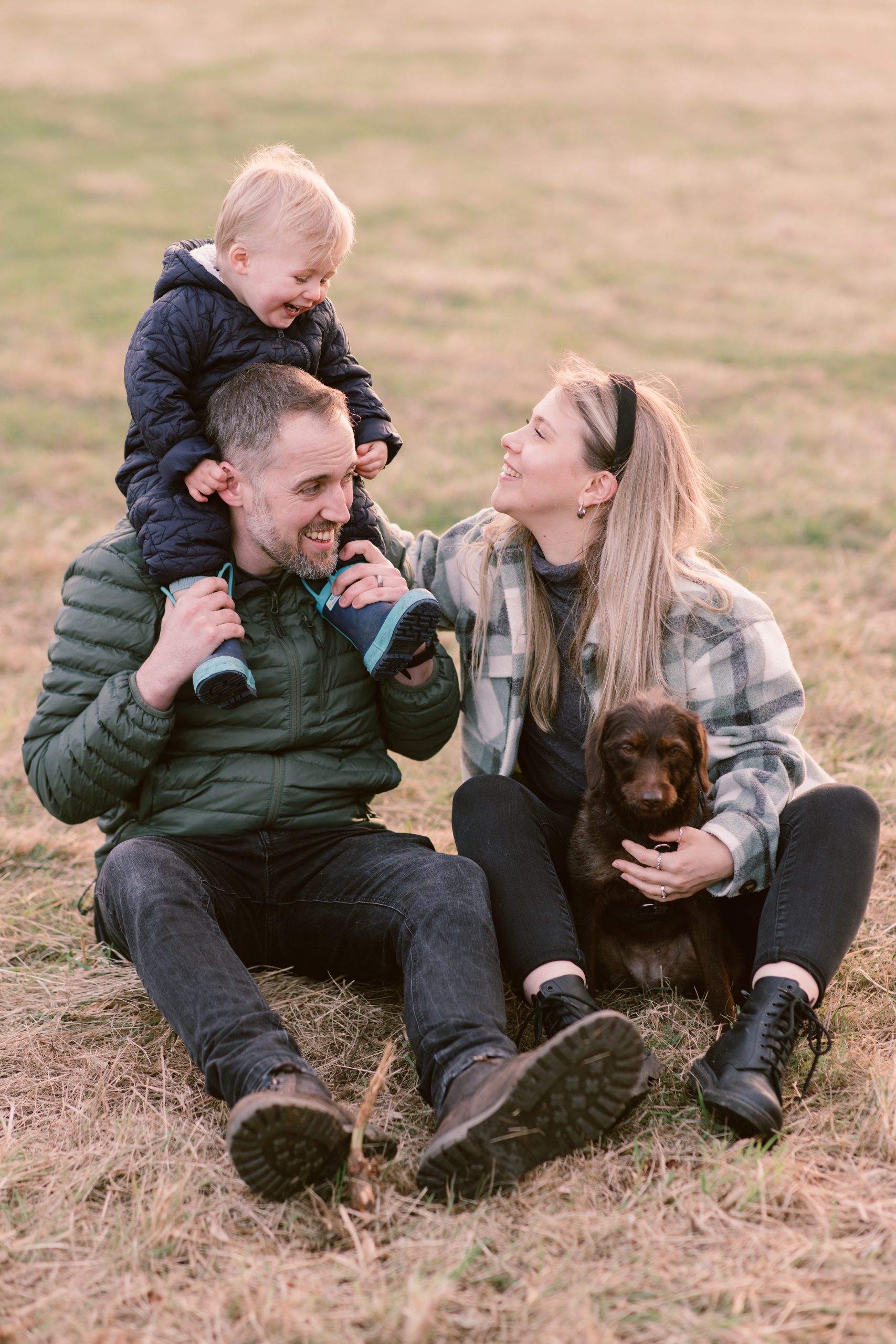 Family Photography with dog